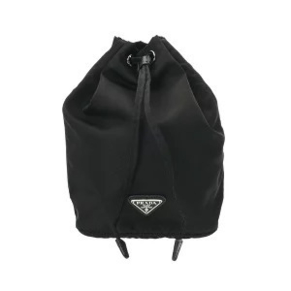 Prada drawstring Pouch Clutch black